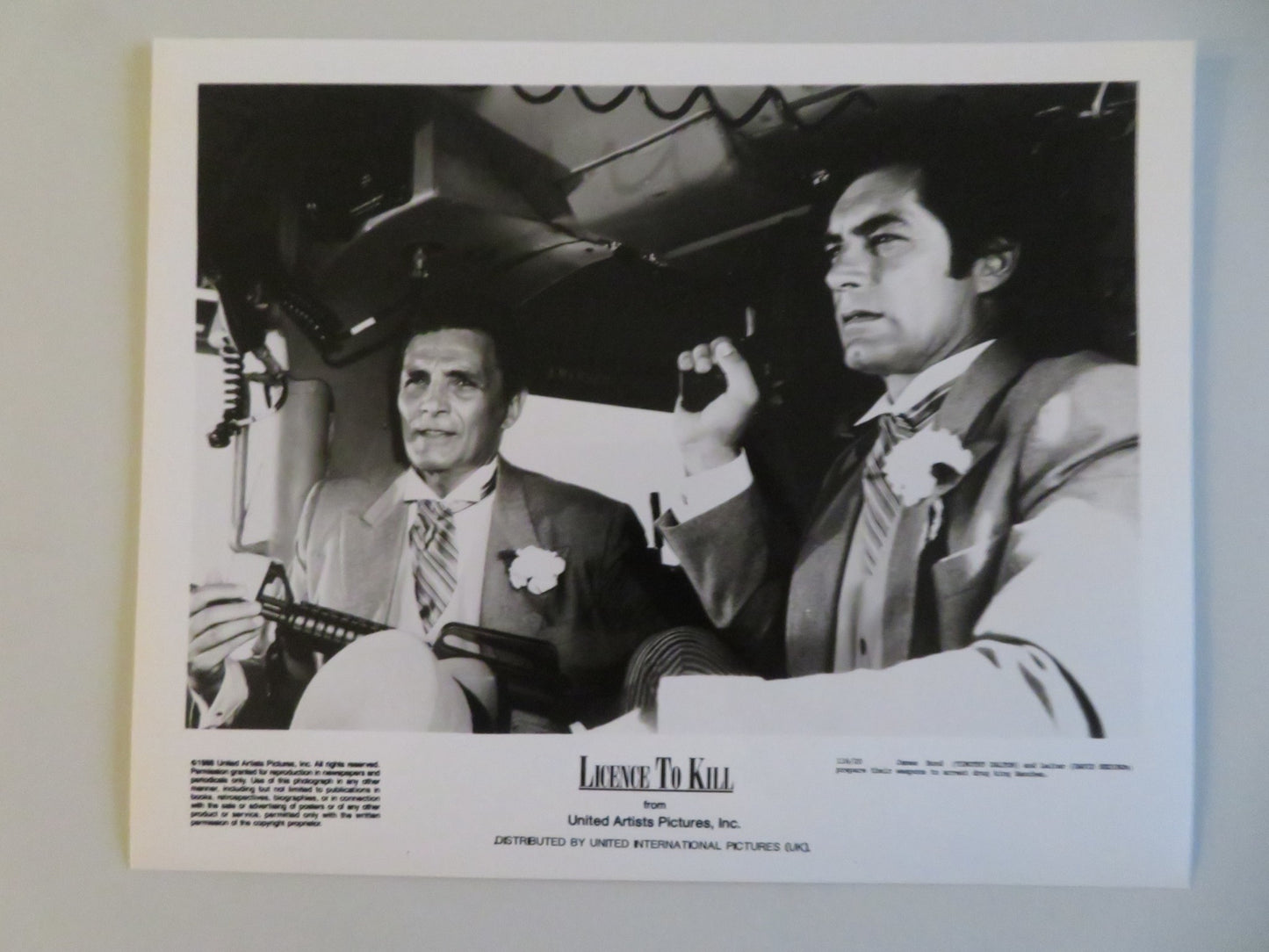 LICENCE TO KILL MOVIE STILL PHOTO LOT OF 6 JAMES BOND 007 TIMOTHY DALTON 1989