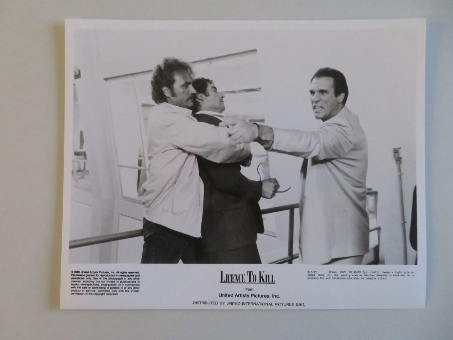 LICENCE TO KILL MOVIE STILL PHOTO LOT OF 6 JAMES BOND 007 TIMOTHY DALTON 1989