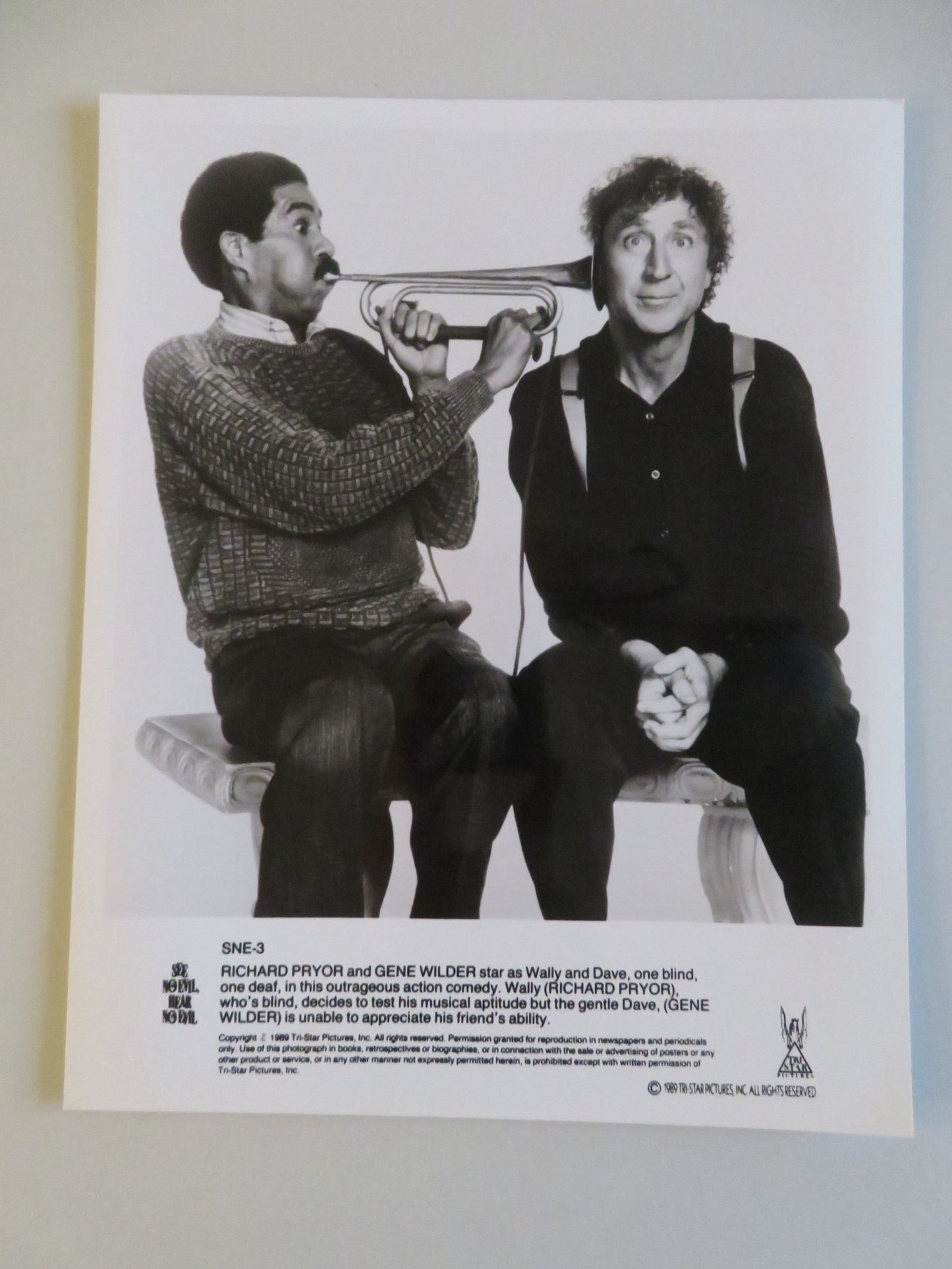 SEE NO EVIL, HEAR NO EVIL MOVIE STILL PHOTO LOT OF 7 RICHARD PRYOR G WILDER 1989