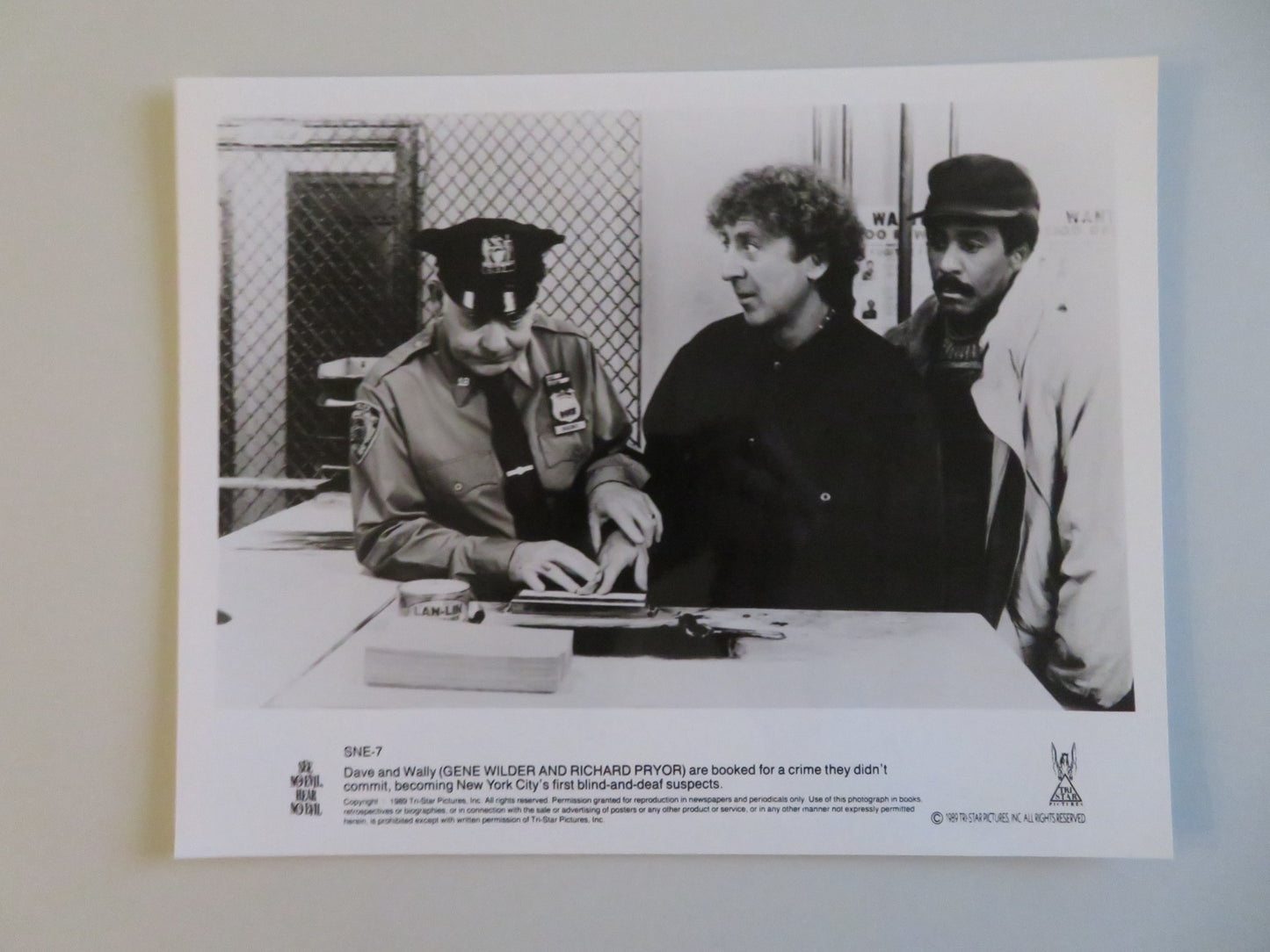 SEE NO EVIL, HEAR NO EVIL MOVIE STILL PHOTO LOT OF 7 RICHARD PRYOR G WILDER 1989