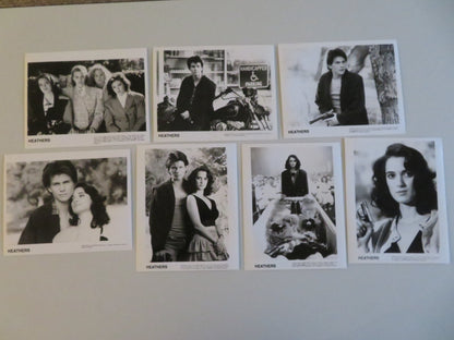 HEATHERS MOVIE STILL PHOTO LOT OF 7 WINONA RYDER CHRISTIAN SLATER 1989