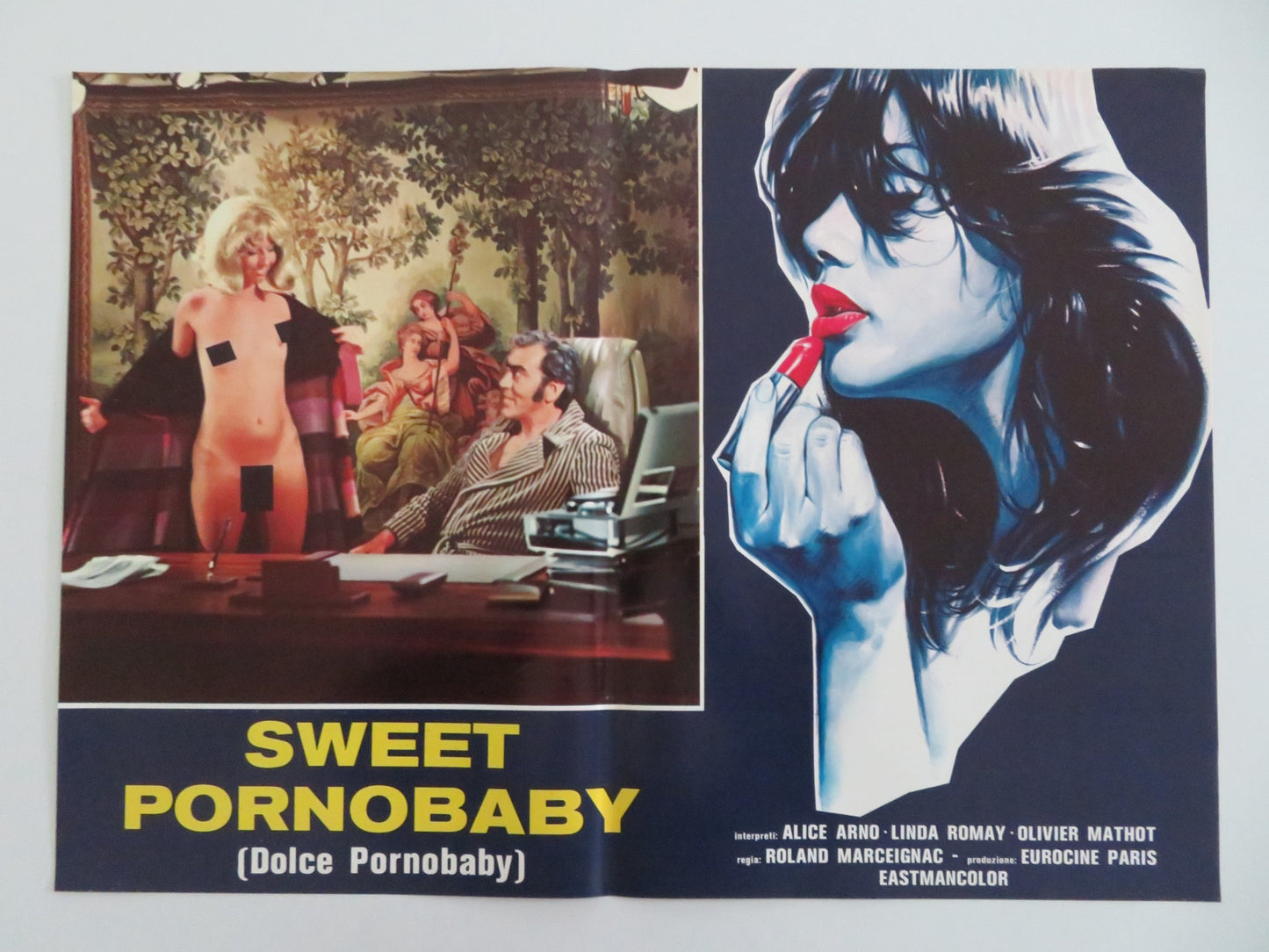 KISS ME KILLER - E ITALIAN FOTOBUSTA POSTER ALICE ARNO LINA ROMAY 1977 - Rendezvous Cinema