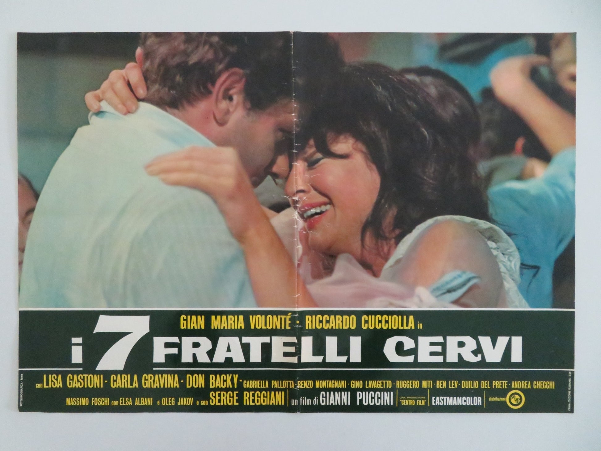 THE SEVEN CERVI BROTHERS ITALIAN FOTOBUSTA POSTER MARIA VOLONTE LISA GASTON 1968 - Rendezvous Cinema