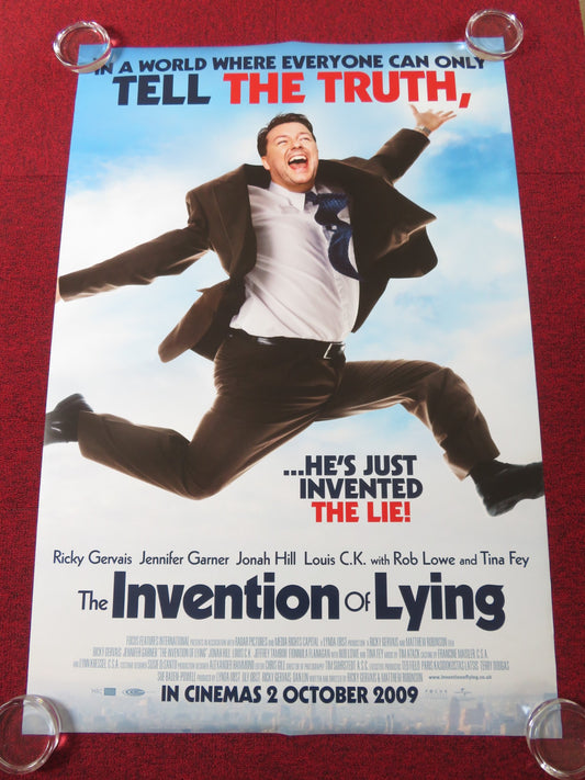 THE INVENTION OF LYING US ONE SHEET ROLLED POSTER RICKY GERVAIS J.GARNER 2009