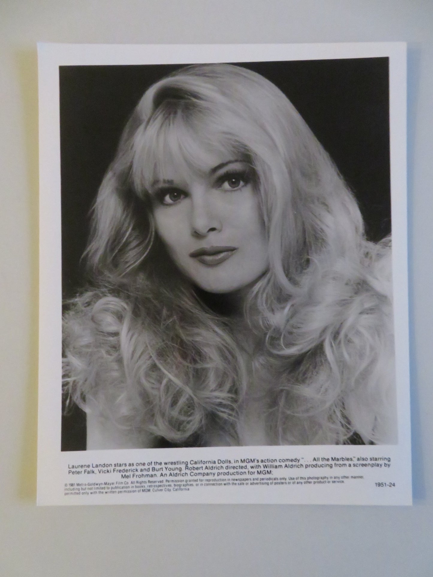 ...ALL THE MARBLES MOVIE STILL PHOTO LOT OF 2 LAURENE LANDON TRACY REED 1981