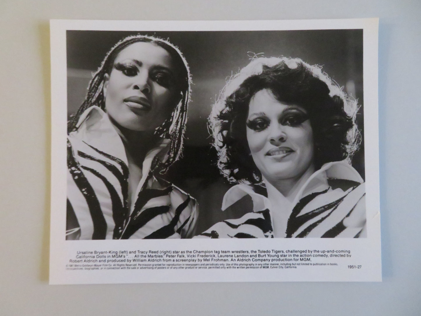 ...ALL THE MARBLES MOVIE STILL PHOTO LOT OF 2 LAURENE LANDON TRACY REED 1981