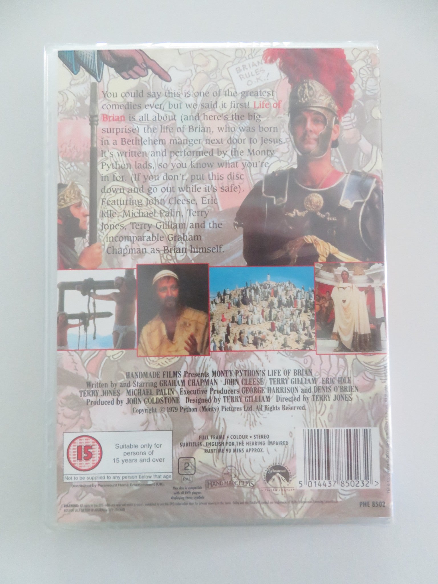 MONTY PYTHON'S LIFE OF BRIAN - B (DVD) GRAHAM CHAPMAN JON CLEESE 1979 REGION 2 - Rendezvous Cinema