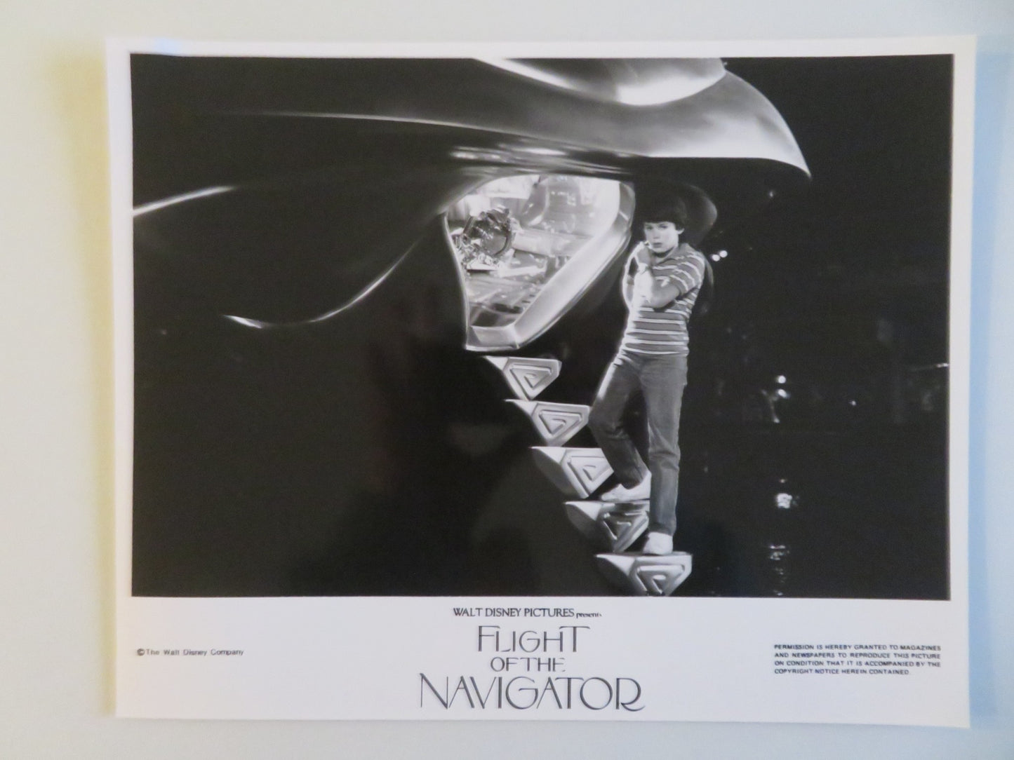 FLIGHT OF THE NAVIGATOR MOVIE STILL PHOTO LOT OF 5 DISNEY JOEY CRAMER 1986