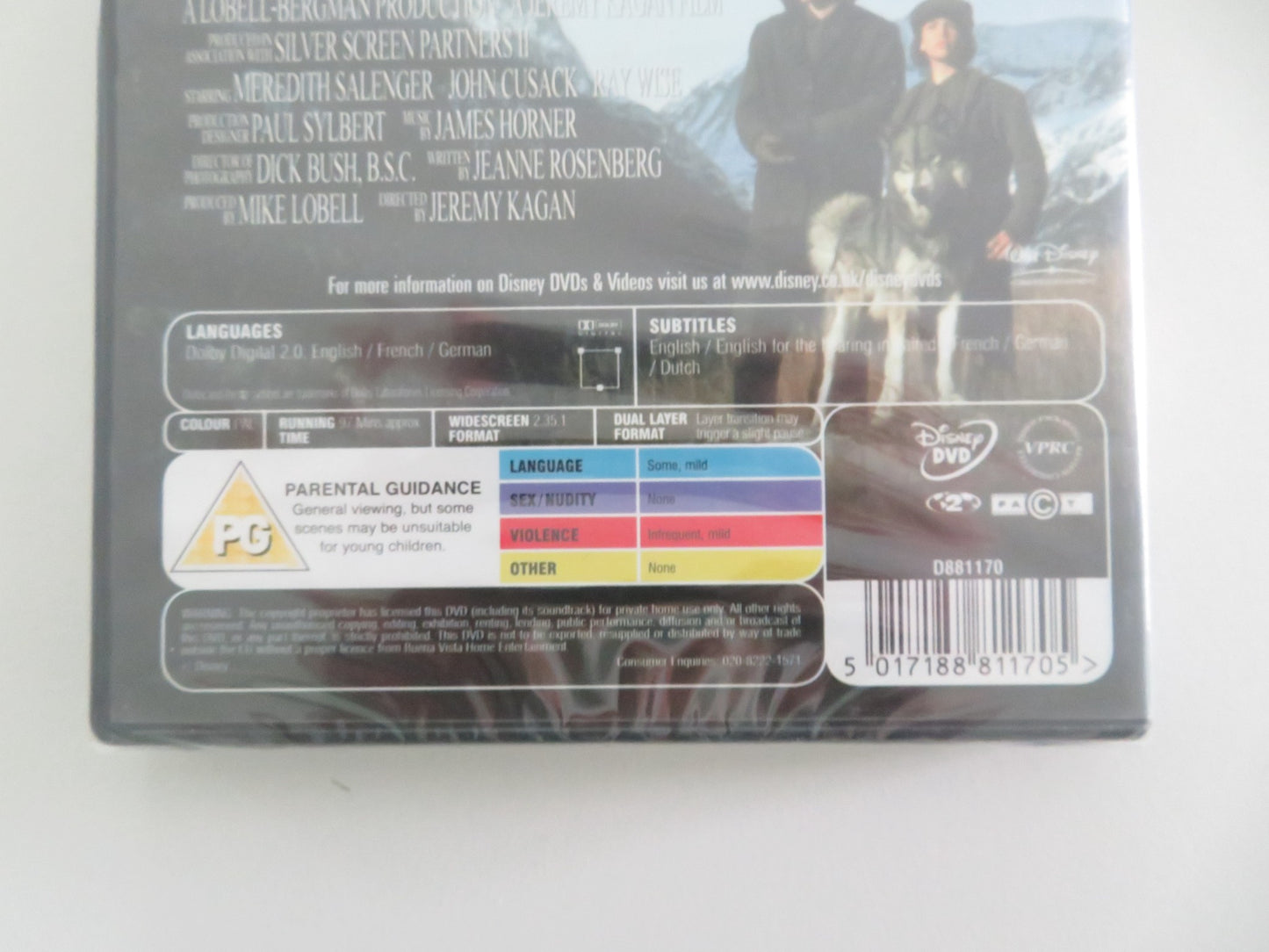 THE JOURNEY OF NATTY GANN (DVD) MEREDITH SALENGER  JOHN CUSACK 1985 REGION 2