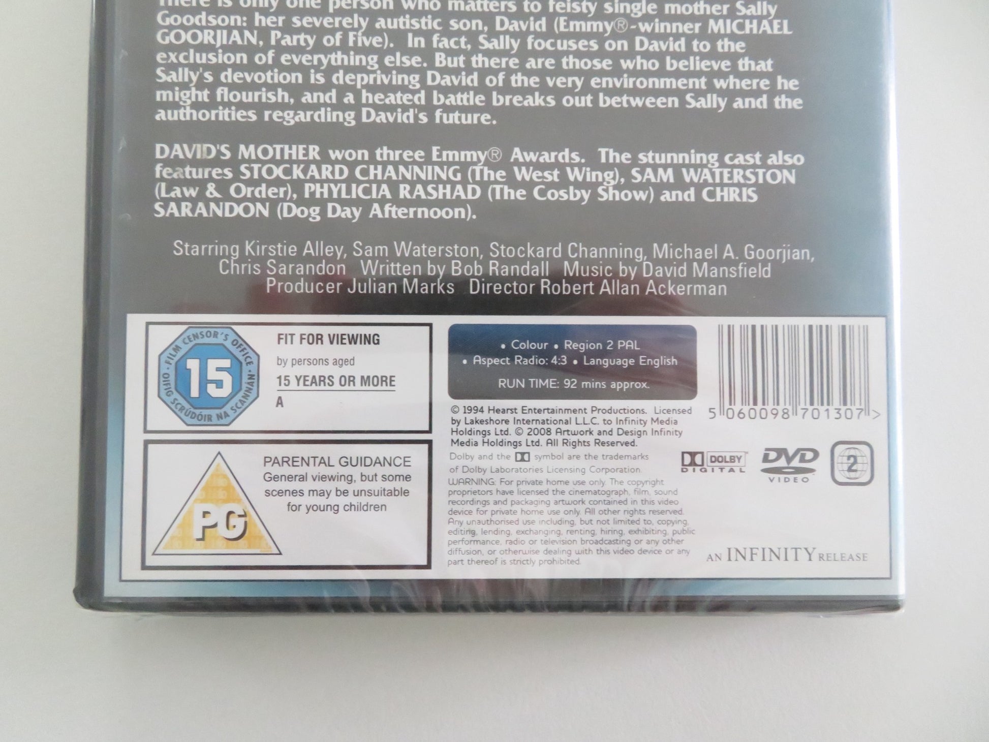 DAVID'S MOTHER - B (DVD) KIRSTIE ALLEY SAM WATERSON 1994 REGION 2 - Rendezvous Cinema