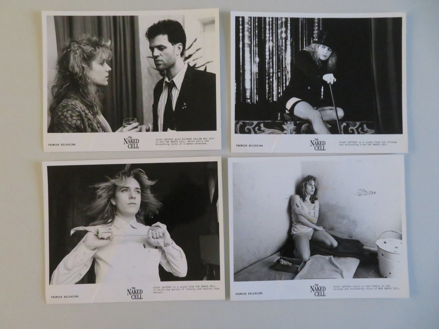 THE NAKED CELL MOVIE STILL PHOTO LOT OF 4 VICTORIA JEFFREY RICHARD FALLON 1988