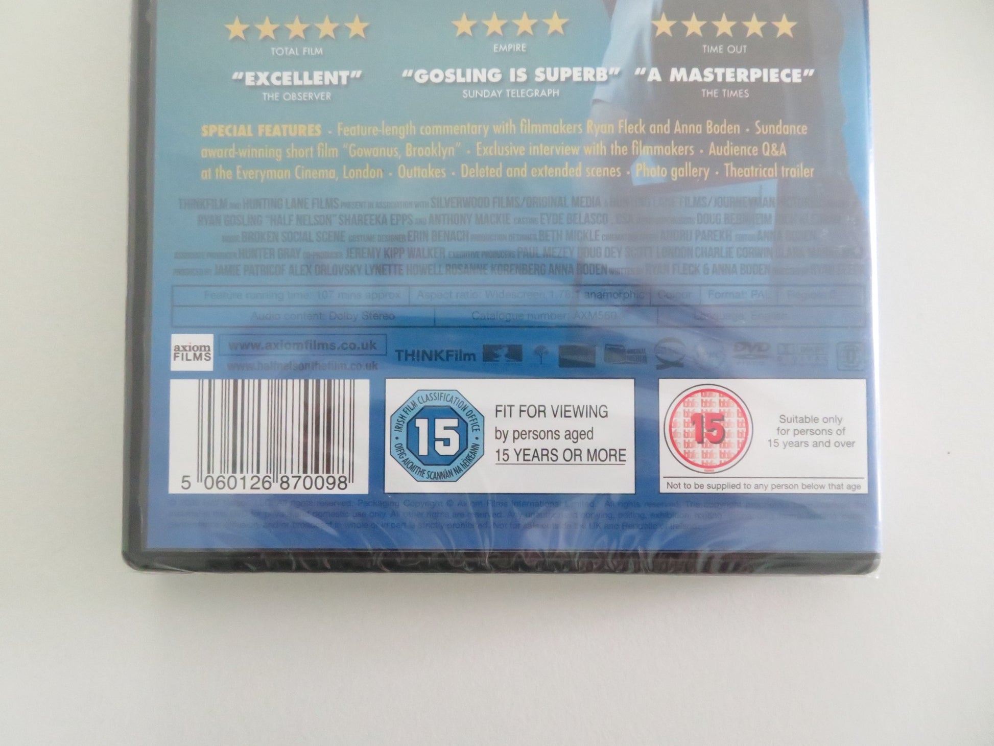 HALF NELSON (DVD) RYAN GOSLING JEFF LIMA 2006 REGION 0 - Rendezvous Cinema