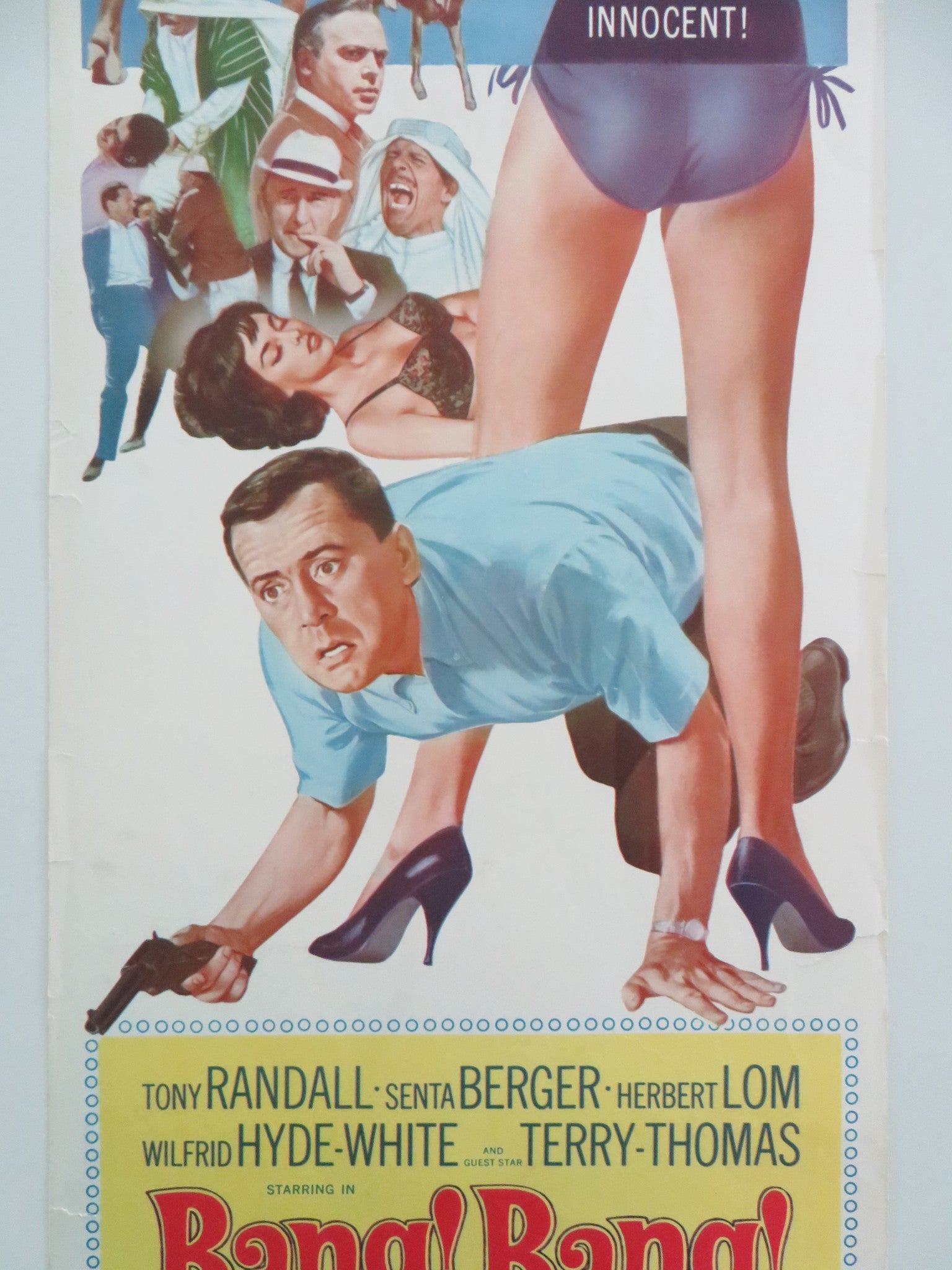 BANG! BANG! YOU'RE DEAD US INSERT POSTER TONY RANDALL SENTA BERGER 1966 - Rendezvous Cinema