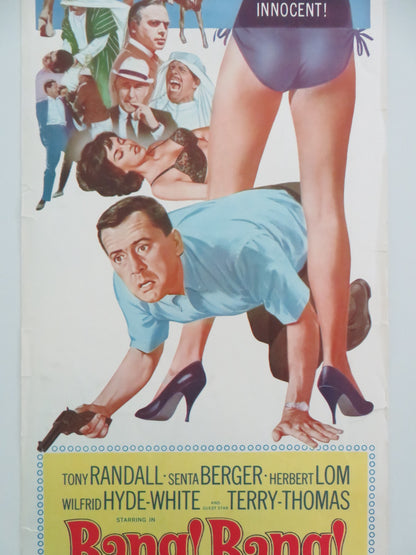 BANG! BANG! YOU'RE DEAD US INSERT POSTER TONY RANDALL SENTA BERGER 1966 - Rendezvous Cinema