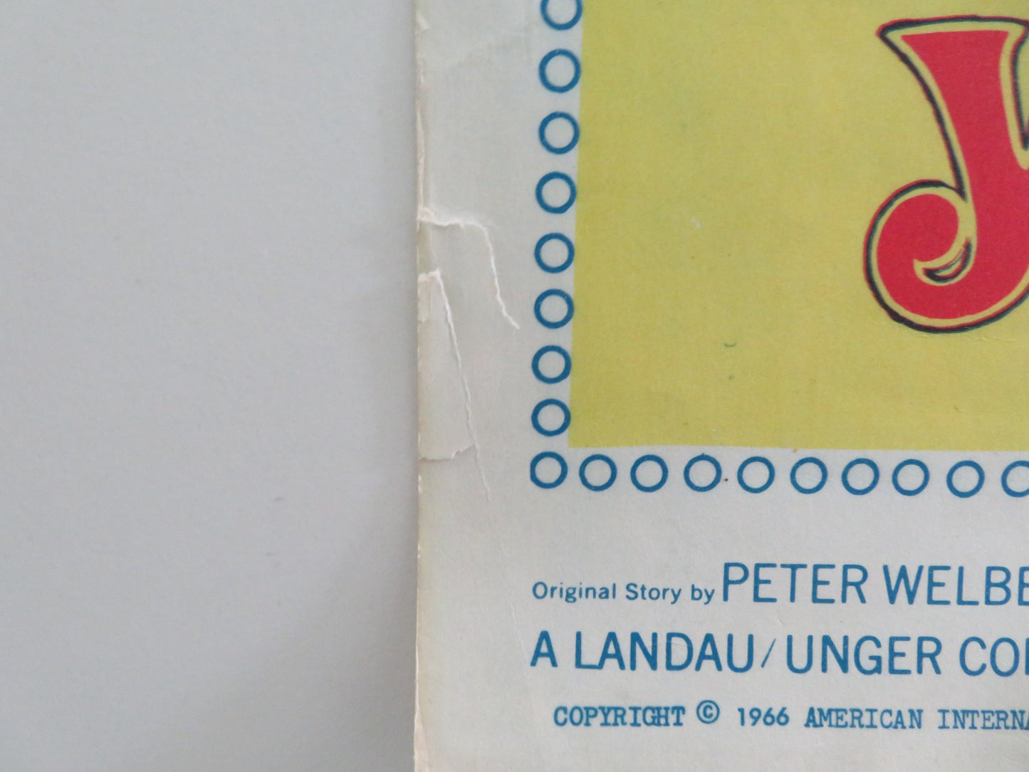 BANG! BANG! YOU'RE DEAD US INSERT POSTER TONY RANDALL SENTA BERGER 1966 - Rendezvous Cinema