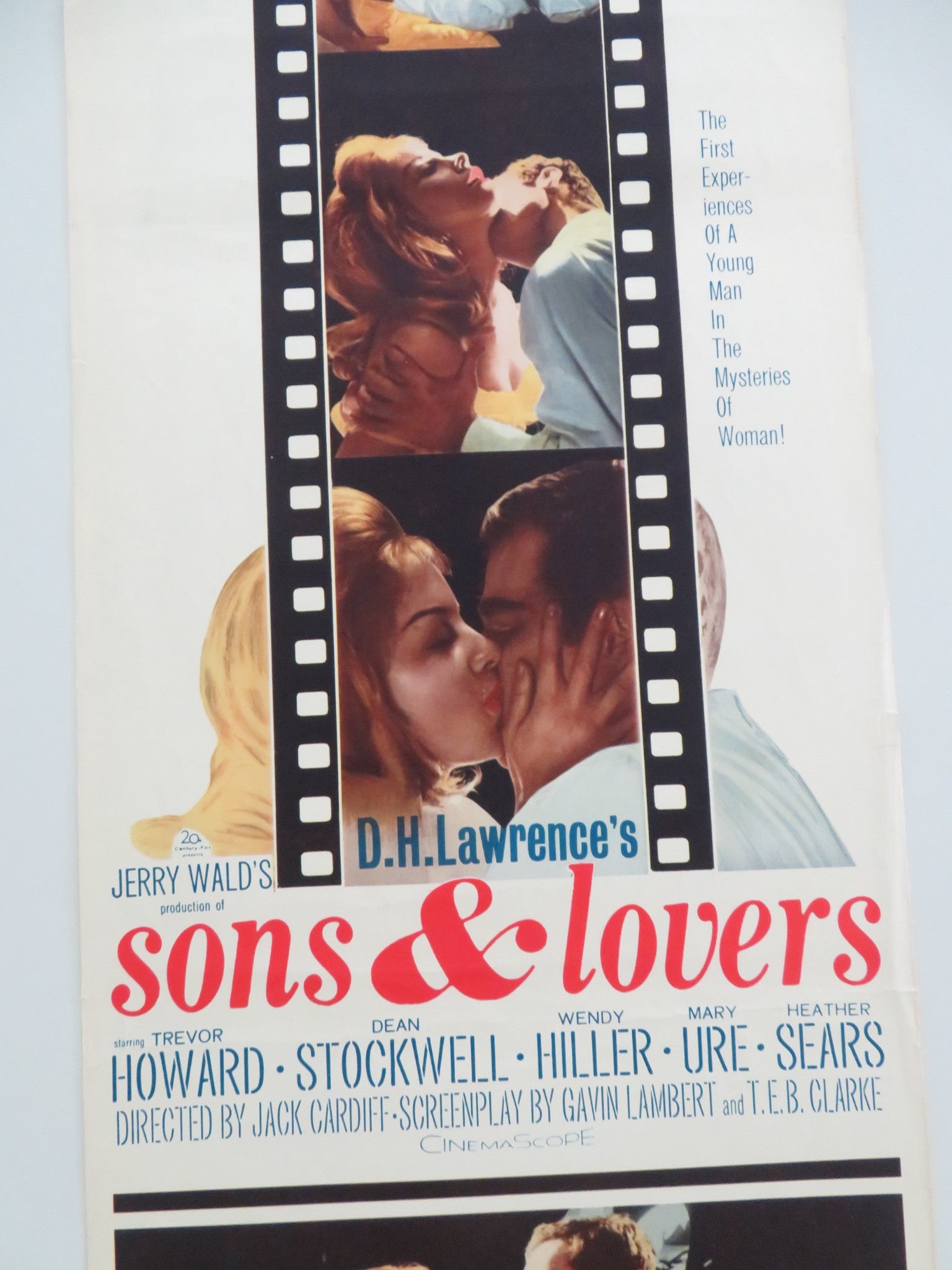 SONS AND LOVERS US INSERT POSTER TREVOR HOWARD DEAN STOCKWELL 1960 - Rendezvous Cinema