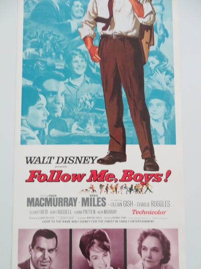 FOLLOW ME, BOYS! US INSERT POSTER DISNEY FRED MACMURRAY KURT RUSSELL 1966 - Rendezvous Cinema