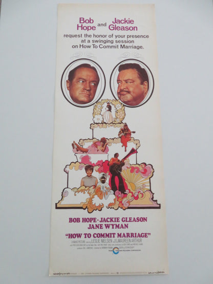 HOW TO COMMIT MARRIAGE US INSERT POSTER BOB HOPE JACKIE GLEASON 1969 - Rendezvous Cinema