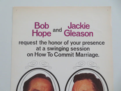 HOW TO COMMIT MARRIAGE US INSERT POSTER BOB HOPE JACKIE GLEASON 1969 - Rendezvous Cinema