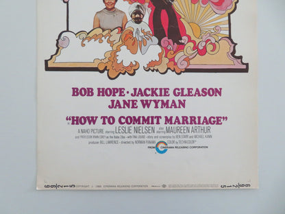 HOW TO COMMIT MARRIAGE US INSERT POSTER BOB HOPE JACKIE GLEASON 1969 - Rendezvous Cinema