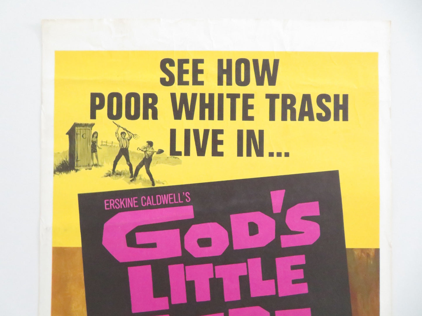 GOD'S LITTLE ACRE US INSERT POSTER ROBERT RYAN ALDO RAY 1967 - Rendezvous Cinema