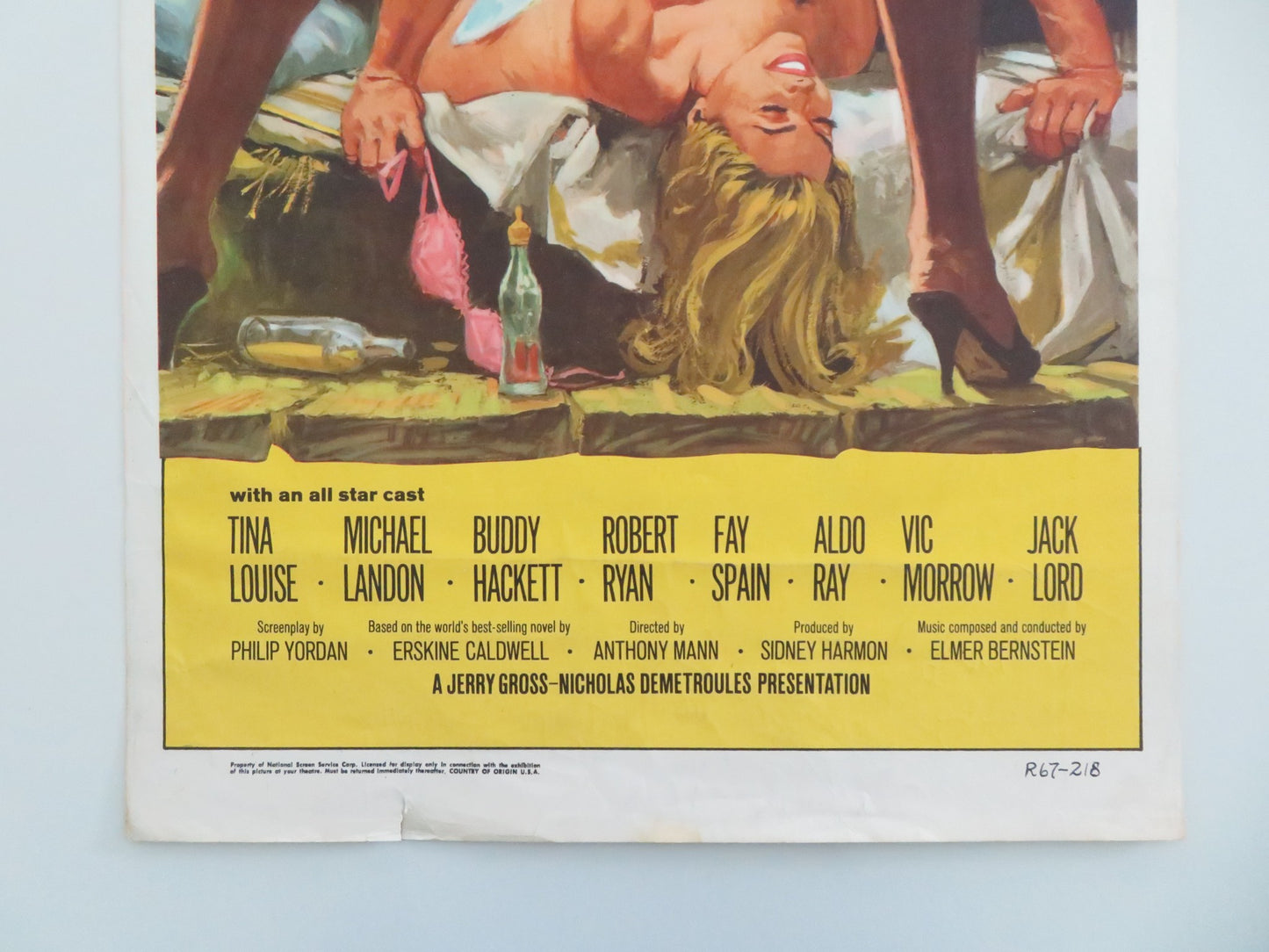 GOD'S LITTLE ACRE US INSERT POSTER ROBERT RYAN ALDO RAY 1967 - Rendezvous Cinema