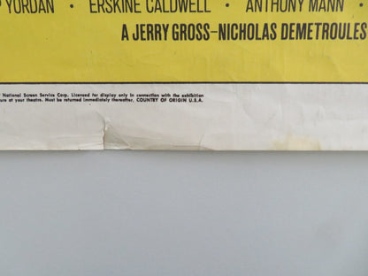 GOD'S LITTLE ACRE US INSERT POSTER ROBERT RYAN ALDO RAY 1967 - Rendezvous Cinema