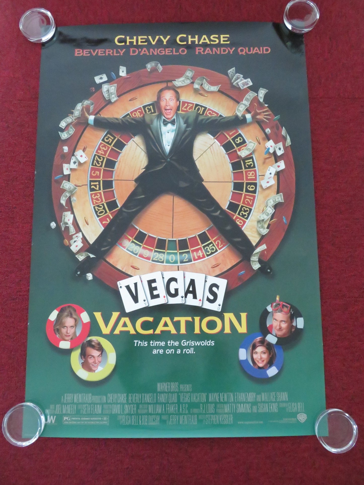 VEGAS VACATION US ONE SHEET ROLLED POSTER CHEVY CHASE BEVERLY D'ANGELO 1997