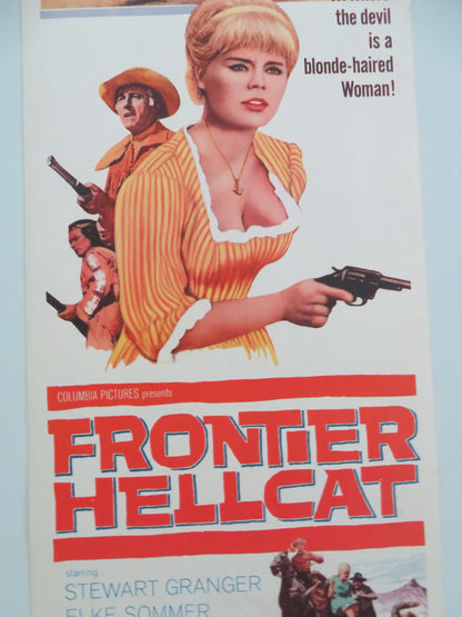 FRONTIER HELLCAT US INSERT POSTER STEWART GRANGER ELKE SOMMER 1965 - Rendezvous Cinema