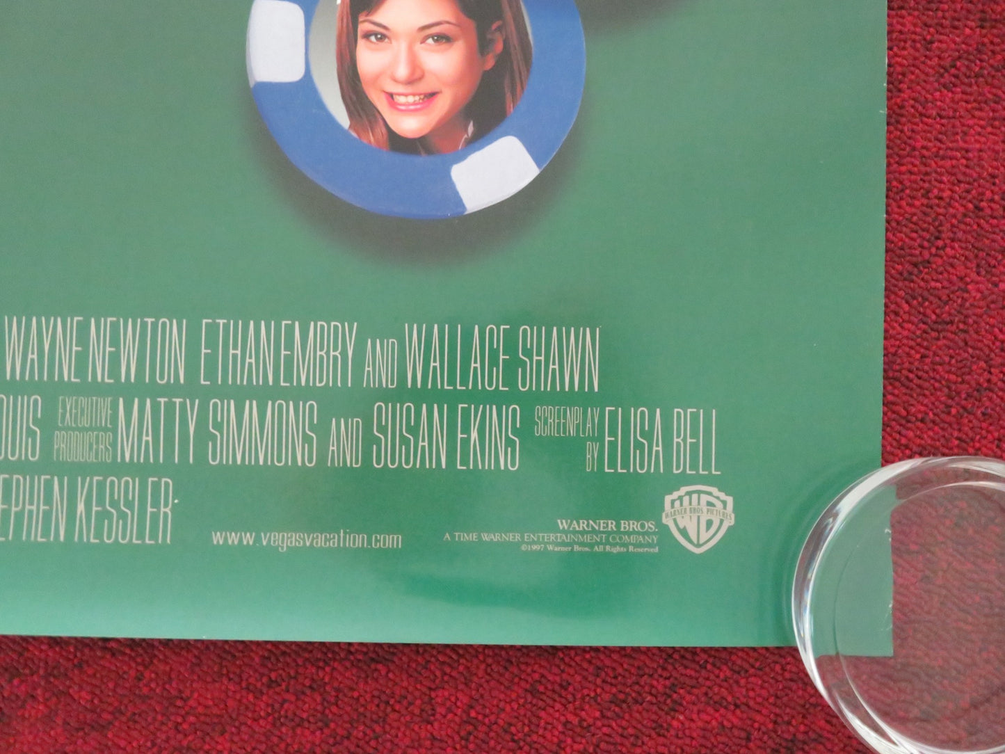 VEGAS VACATION US ONE SHEET ROLLED POSTER CHEVY CHASE BEVERLY D'ANGELO 1997