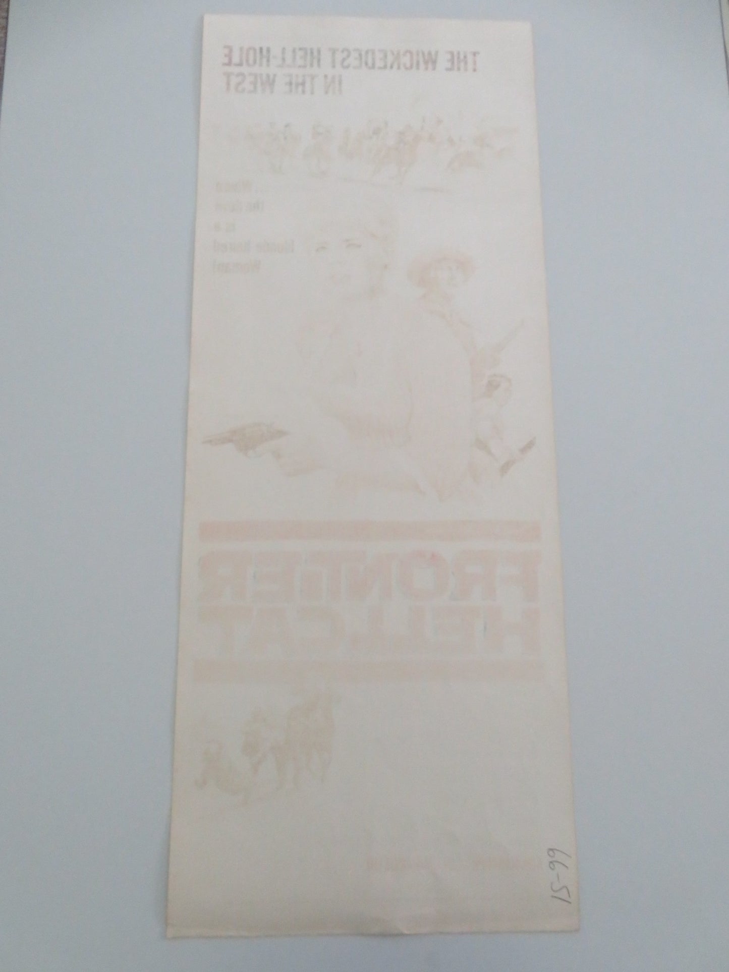 FRONTIER HELLCAT US INSERT POSTER STEWART GRANGER ELKE SOMMER 1965 - Rendezvous Cinema