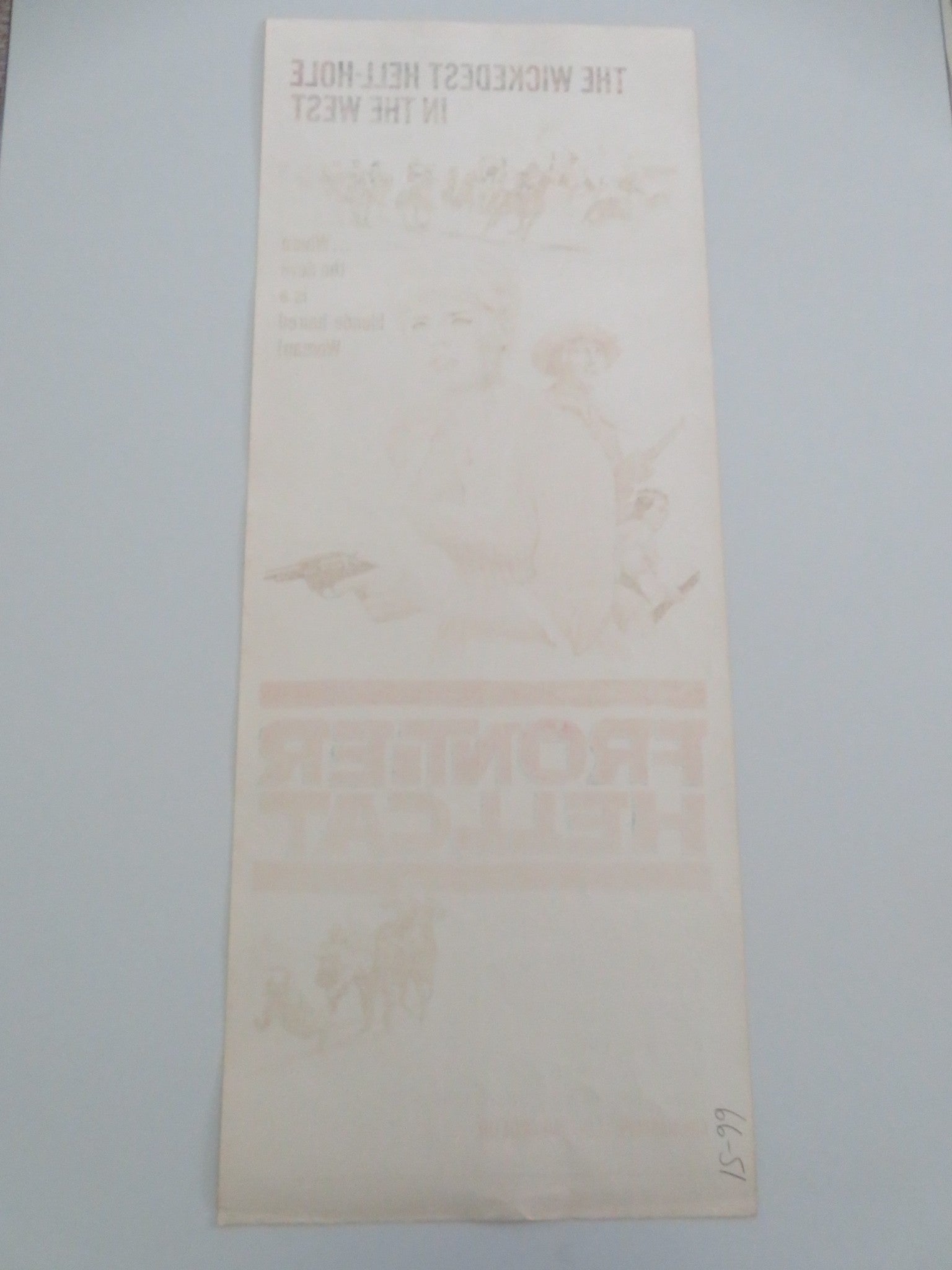 FRONTIER HELLCAT US INSERT POSTER STEWART GRANGER ELKE SOMMER 1965 - Rendezvous Cinema
