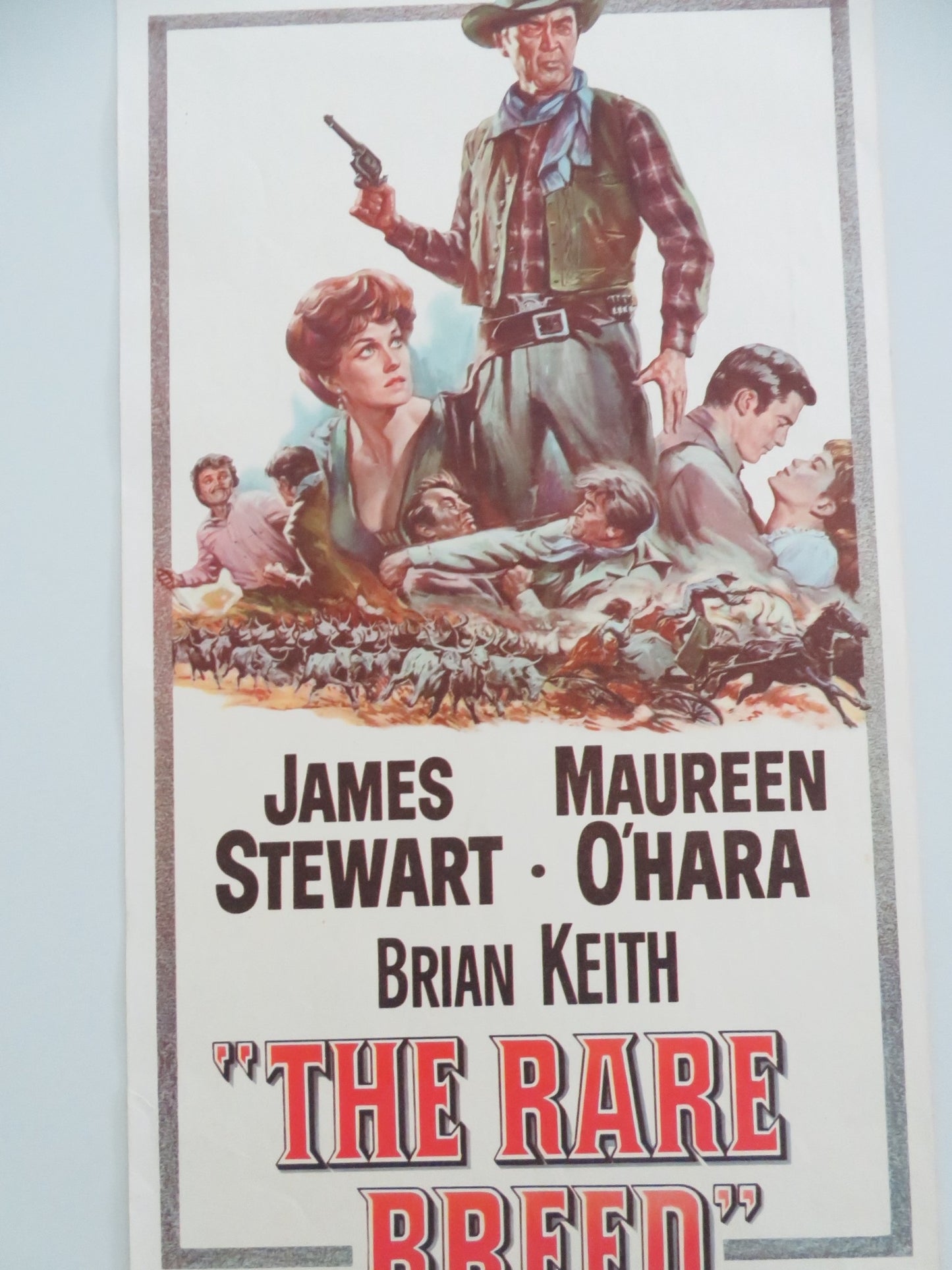 THE RARE BREED US INSERT POSTER JAMES STEWART MAUREEN O'HARA 1966 - Rendezvous Cinema
