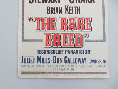 THE RARE BREED US INSERT POSTER JAMES STEWART MAUREEN O'HARA 1966 - Rendezvous Cinema