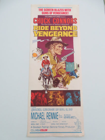 RIDE BEYOND VENGEANCE US INSERT POSTER CHUCK CONNORS MICHAEL RENNIE 1965 - Rendezvous Cinema