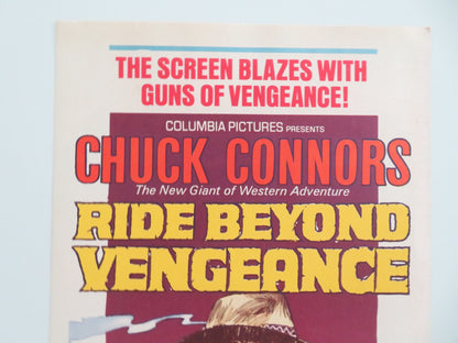 RIDE BEYOND VENGEANCE US INSERT POSTER CHUCK CONNORS MICHAEL RENNIE 1965 - Rendezvous Cinema