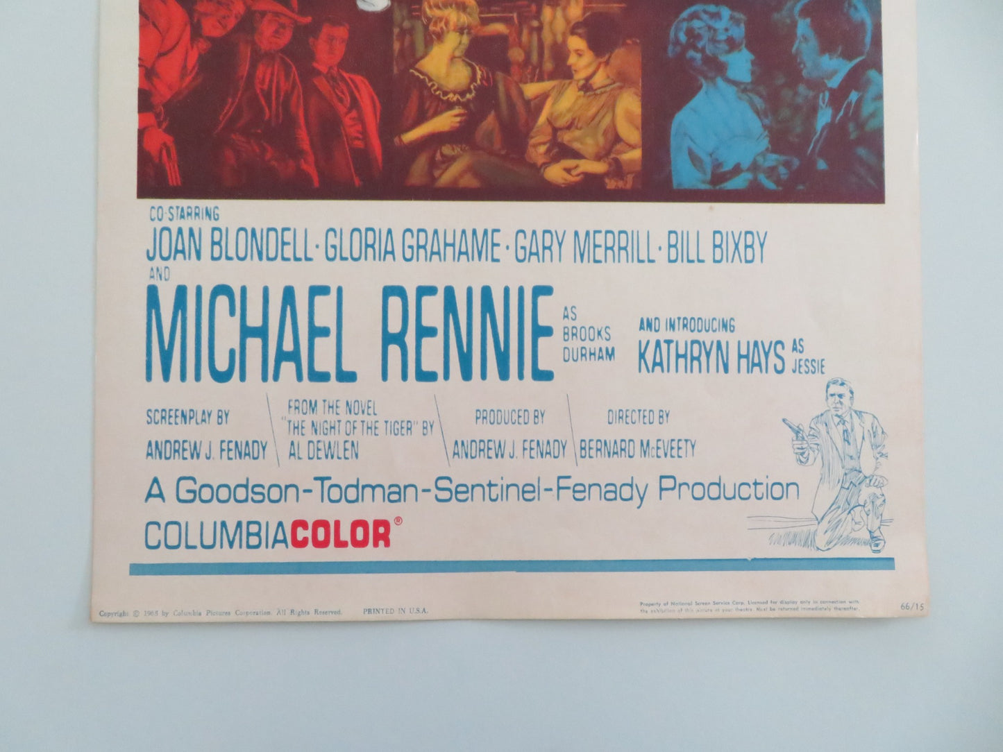 RIDE BEYOND VENGEANCE US INSERT POSTER CHUCK CONNORS MICHAEL RENNIE 1965 - Rendezvous Cinema