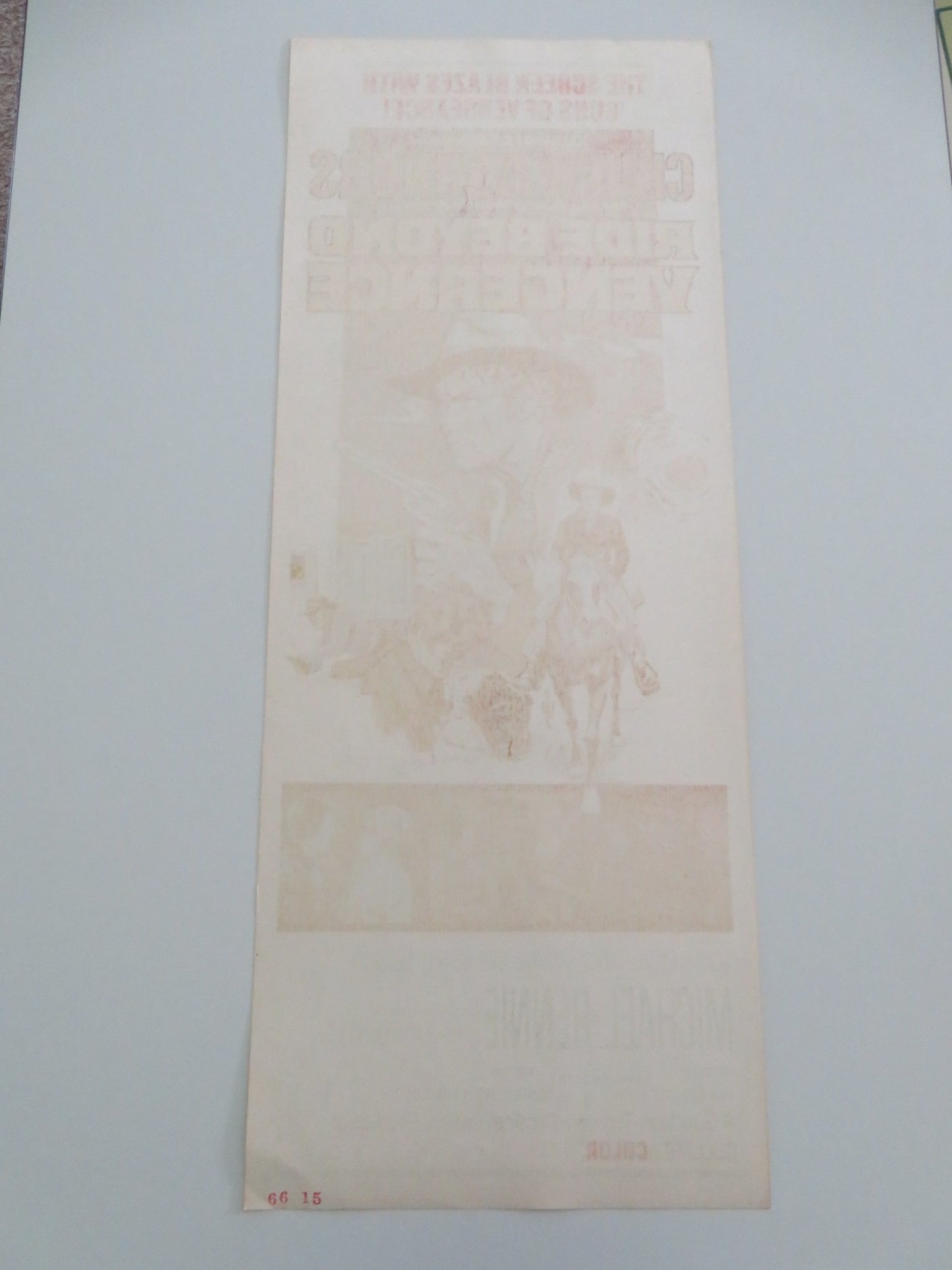 RIDE BEYOND VENGEANCE US INSERT POSTER CHUCK CONNORS MICHAEL RENNIE 1965 - Rendezvous Cinema