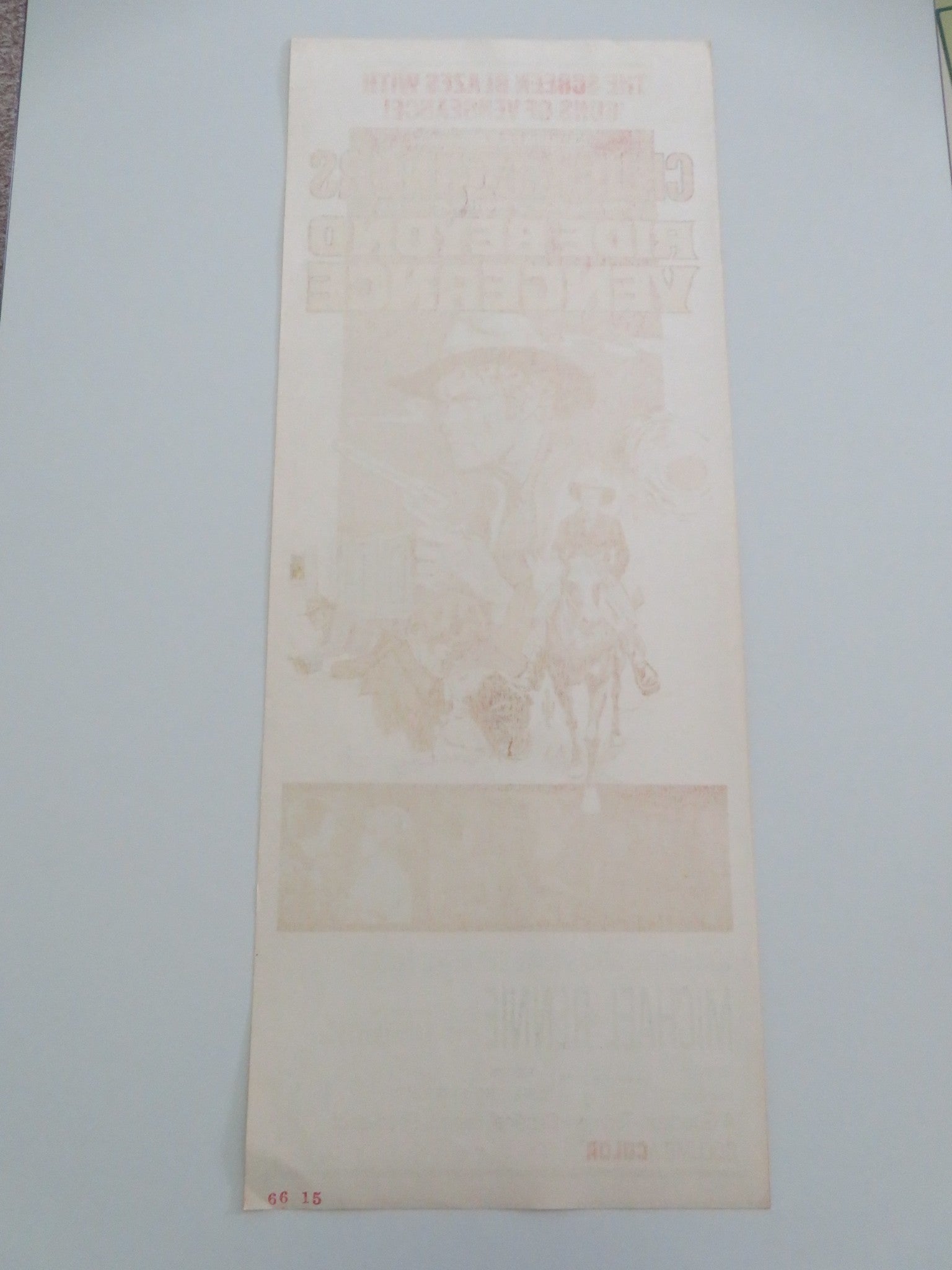 RIDE BEYOND VENGEANCE US INSERT POSTER CHUCK CONNORS MICHAEL RENNIE 1965 - Rendezvous Cinema