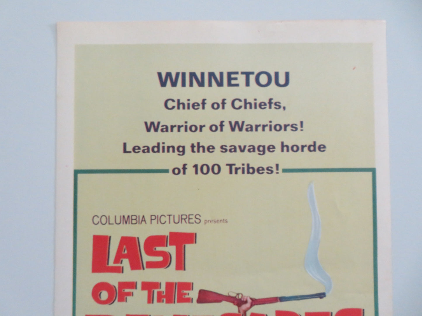LAST OF THE RENEGADES US INSERT POSTER LEX BARKER PIERRE BRICE 1965 - Rendezvous Cinema