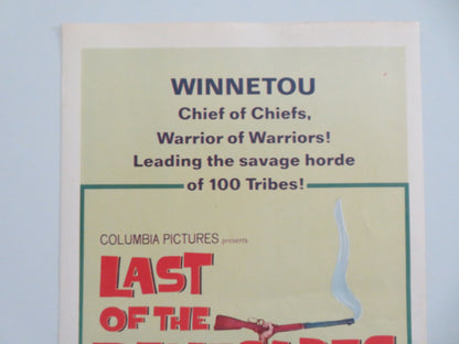 LAST OF THE RENEGADES US INSERT POSTER LEX BARKER PIERRE BRICE 1965 - Rendezvous Cinema