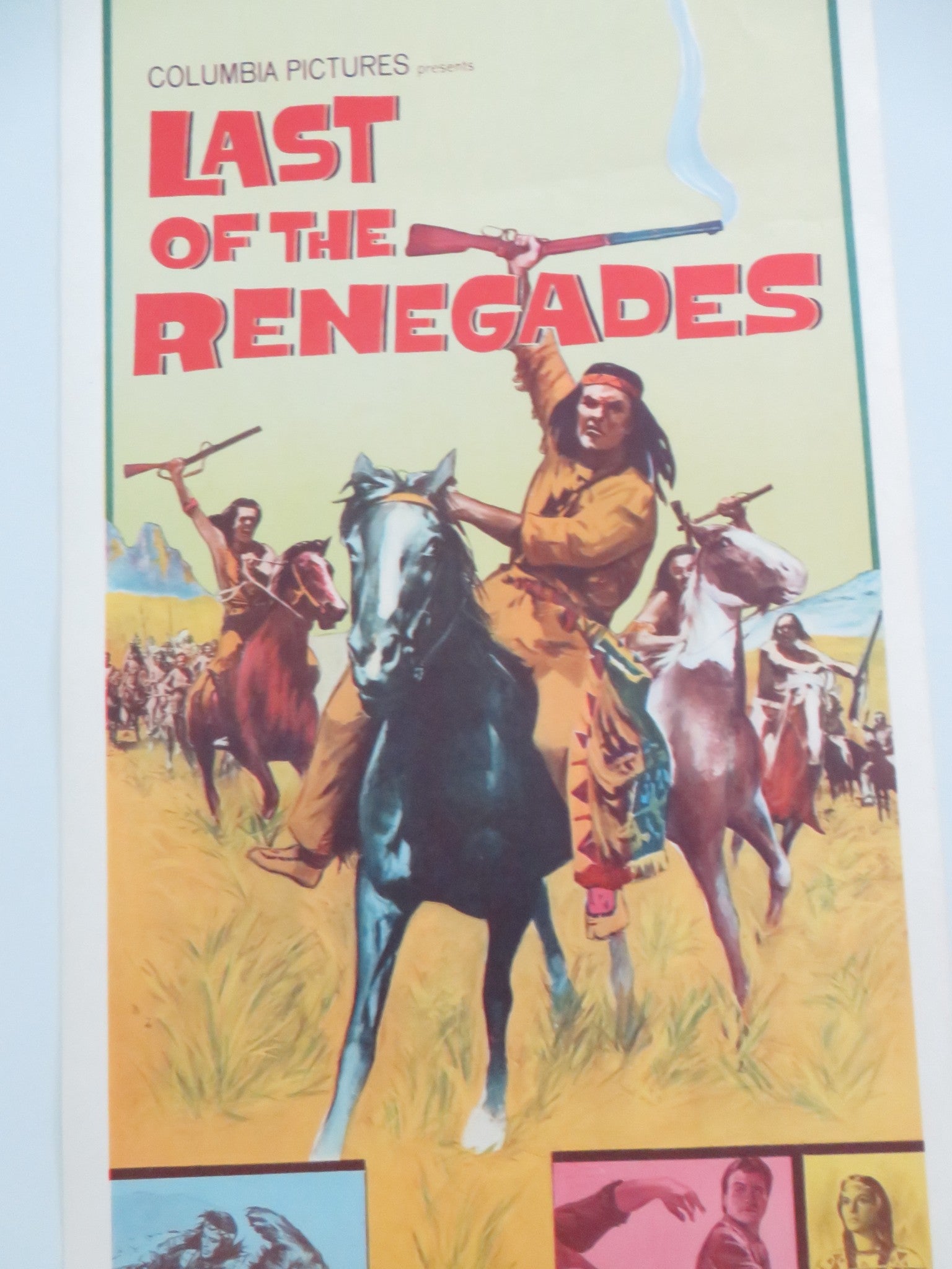 LAST OF THE RENEGADES US INSERT POSTER LEX BARKER PIERRE BRICE 1965 - Rendezvous Cinema