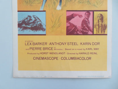 LAST OF THE RENEGADES US INSERT POSTER LEX BARKER PIERRE BRICE 1965 - Rendezvous Cinema