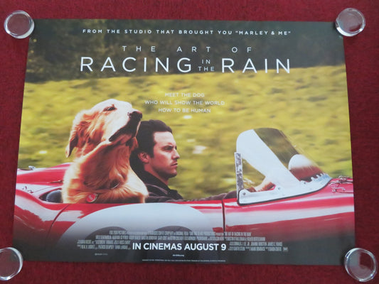 THE ART OF RACING IN THE RAIN - B UK QUAD ROLLED POSTER KEVIN COSTNER 2019