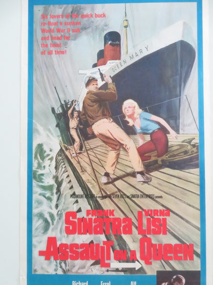 ASSAULT ON A QUEEN US INSERT POSTER FRANK SINATRA VIRNI LISI 1966 - Rendezvous Cinema