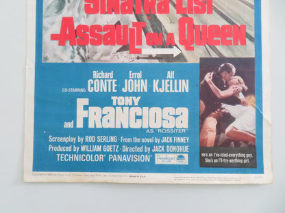 ASSAULT ON A QUEEN US INSERT POSTER FRANK SINATRA VIRNI LISI 1966 - Rendezvous Cinema