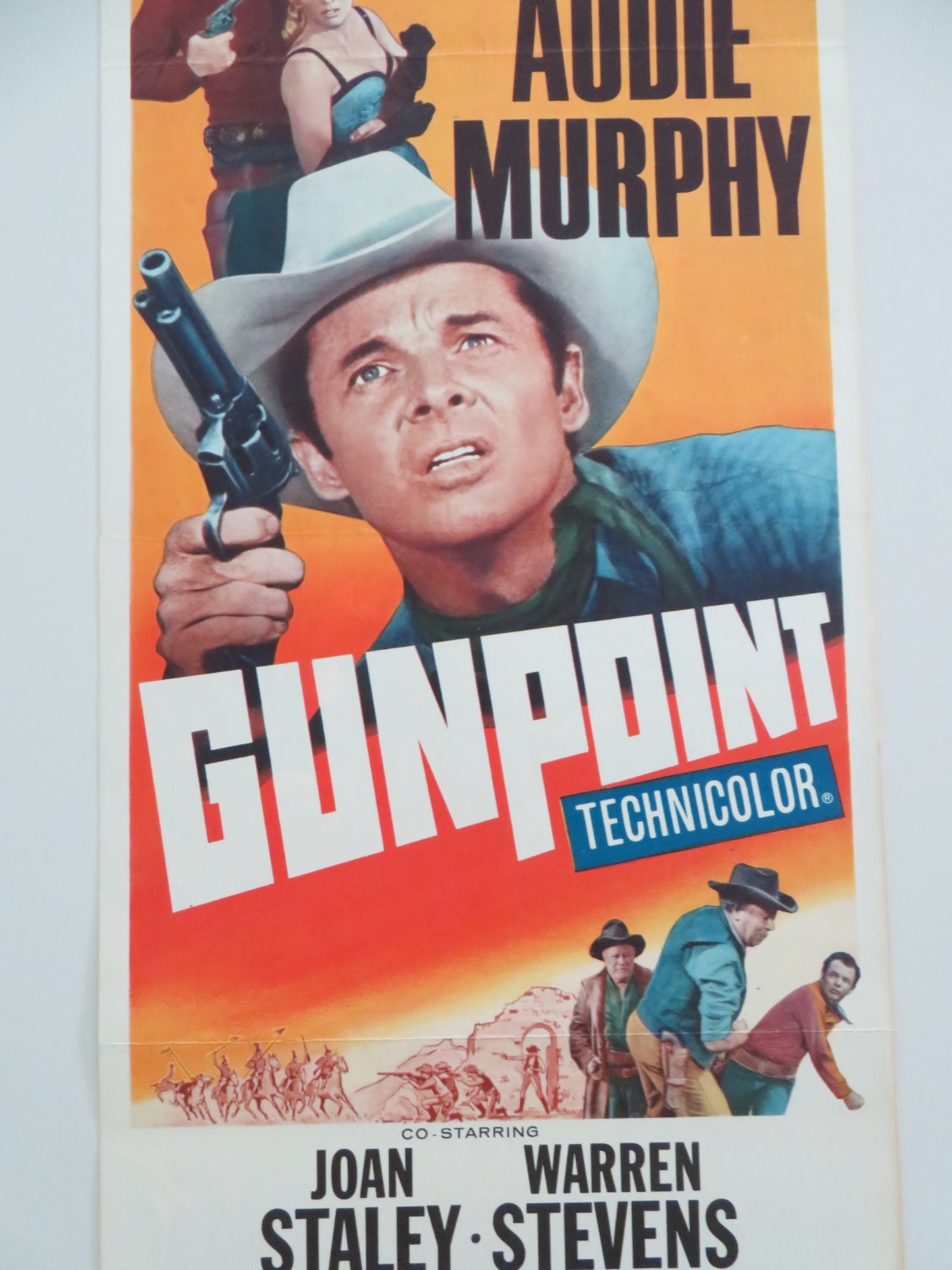 GUNPOINT US INSERT POSTER AUDIE MURPHY JOAN STALEY 1966 - Rendezvous Cinema