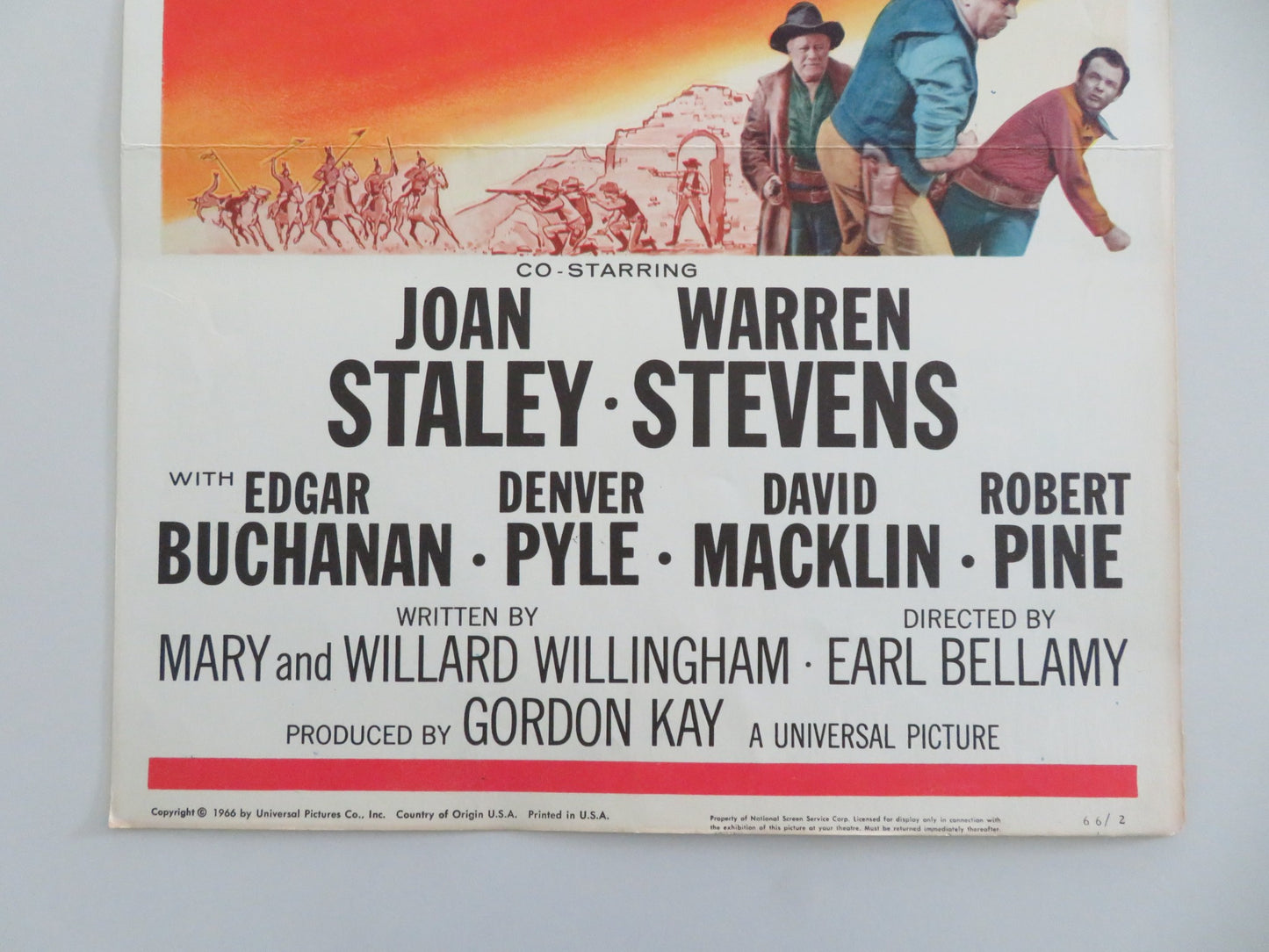 GUNPOINT US INSERT POSTER AUDIE MURPHY JOAN STALEY 1966 - Rendezvous Cinema