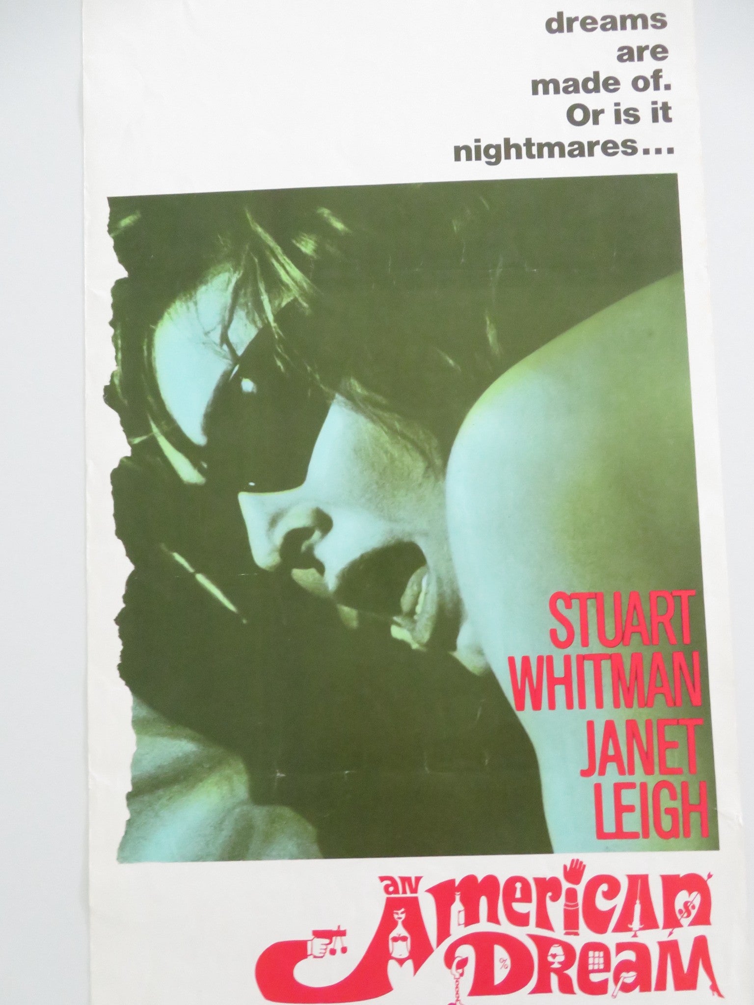 AN AMERICAN DREAM US INSERT POSTER STUART WHITMAN JANET LEIGH 1966 - Rendezvous Cinema