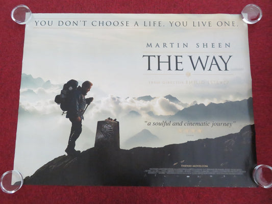 THE WAY UK QUAD ROLLED POSTER MARTIN SHEEN EMILIO ESTEVEZ 2010